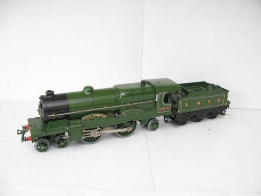 Hornby 0 Gauge No.3C Loco & Tender LNER Green 'FLYING SCOTSMAN' No.4472, Clockwork - unboxed - Image 5
