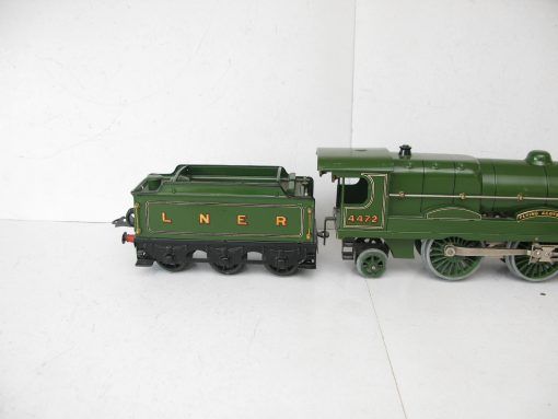 Hornby 0 Gauge No.3C Loco & Tender LNER Green 'FLYING SCOTSMAN' No.4472, Clockwork - unboxed - Image 8