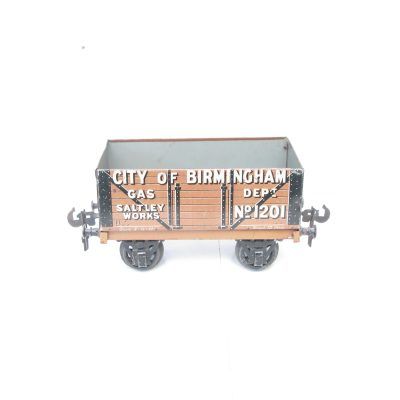 Carette Gauge 1 Tinprinted 'CITY OF BIRMINGHAM' Gas Dept open Private owner wagon - unboxed