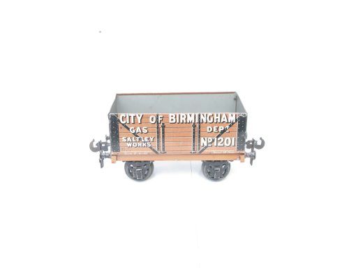 Carette Gauge 1 Tinprinted 'CITY OF BIRMINGHAM' Gas Dept open Private owner wagon - unboxed