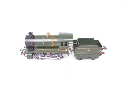 Hornby 0 Gauge E120 Loco & Tender GWR Green No.9319, 3-rail 20 volt Electric circa 1938 - unboxed - Image 2