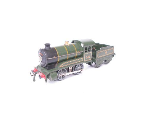 Hornby 0 Gauge E120 Loco & Tender GWR Green No.9319, 3-rail 20 volt Electric circa 1938 - unboxed - Image 3