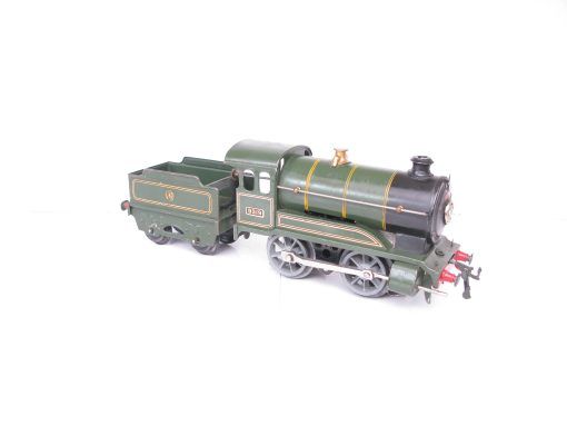 Hornby 0 Gauge E120 Loco & Tender GWR Green No.9319, 3-rail 20 volt Electric circa 1938 - unboxed - Image 4
