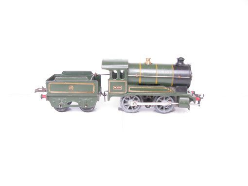 Hornby 0 Gauge E120 Loco & Tender GWR Green No.9319, 3-rail 20 volt Electric circa 1938 - unboxed - Image 5