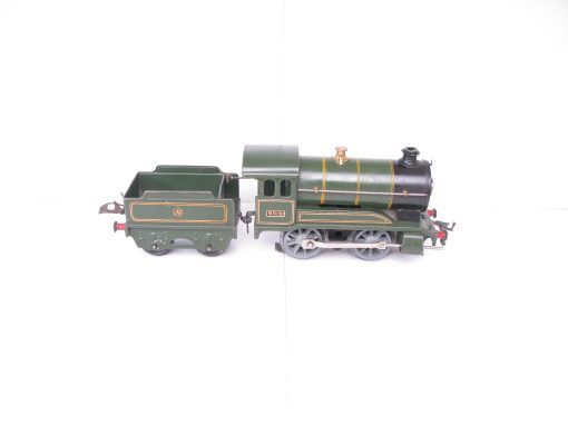 Hornby 0 Gauge E120 Loco & Tender GWR Green No.9319, 3-rail 20 volt Electric circa 1938 - unboxed - Image 6