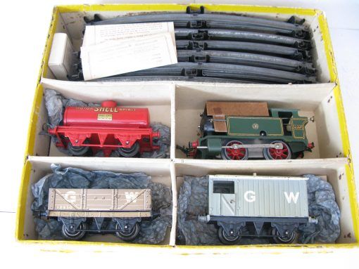 Hornby 0 Gauge No.1 GWR Tank Goods Set circa 1939 - Boxed - Image 4
