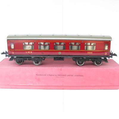 Hornby 0 Gauge No.2 LMS 1st/3rd Corridor Coach - Boxed
