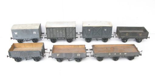 Commercially built 0 Gauge Goods Wagons - unboxed - Priced at £200 for the 7 wagons