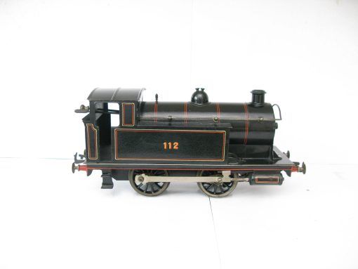 Bing Gauge 1 0-4-0 Tank Loco LNWR Lined black No.112, Clockwork - unboxed - Image 5