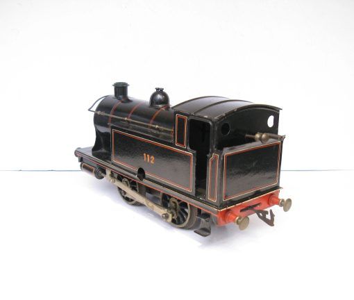 Bing Gauge 1 0-4-0 Tank Loco LNWR Lined black No.112, Clockwork - unboxed - Image 11