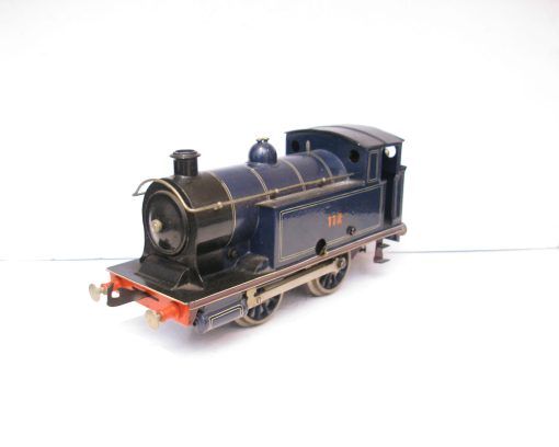 Bing Gauge 1 0-4-0 Tank Loco CR (Caledonian Railway) Lined blue No.112, Clockwork - unboxed - Image 2