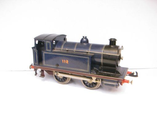 Bing Gauge 1 0-4-0 Tank Loco CR (Caledonian Railway) Lined blue No.112, Clockwork - unboxed - Image 3