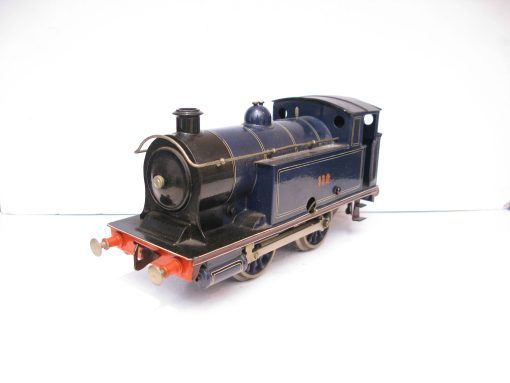 Bing Gauge 1 0-4-0 Tank Loco CR (Caledonian Railway) Lined blue No.112, Clockwork - unboxed - Image 9