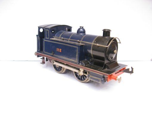 Bing Gauge 1 0-4-0 Tank Loco CR (Caledonian Railway) Lined blue No.112, Clockwork - unboxed - Image 10