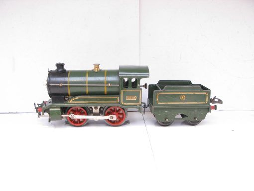 Hornby 0 Gauge E120 Loco & Tender GWR Green No.9319, 3-rail 20 volt Electric circa 1938 - unboxed