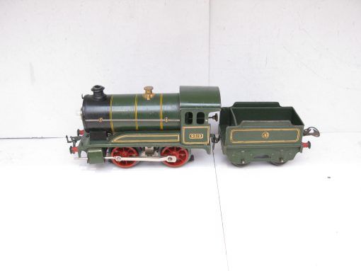 Hornby 0 Gauge E120 Loco & Tender GWR Green No.9319, 3-rail 20 volt Electric circa 1938 - unboxed - Image 3