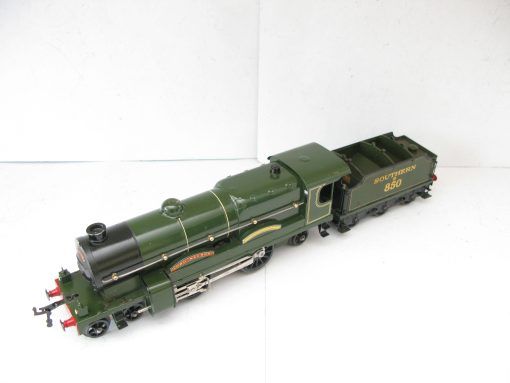 Hornby 0 Gauge E3/6 Loco & Tender SR Green 'LORD NELSON' No.E850, 3-rail 6 volt electric - Boxed - Image 6