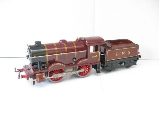 Hornby 0 Gauge No.1 Special Loco & Tender LMS lined maroon No.2700, Clockwork - unboxed - Image 4