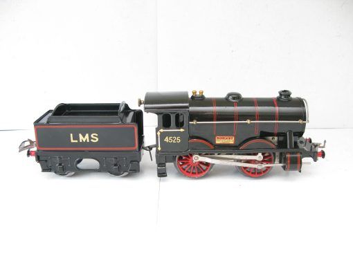Hornby 0 Gauge No.1 Special Loco & Tender LMS lined black No.4525, Clockwork - unboxed - Image 6