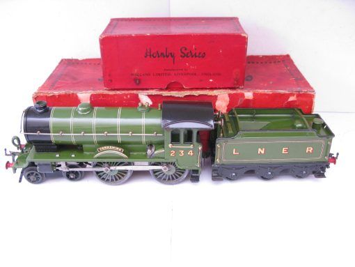 Hornby 0 Gauge No.2C Special Loco & Tender LNER 'YORKSHIRE' No234, Clockwork Circa 1930 - Boxed