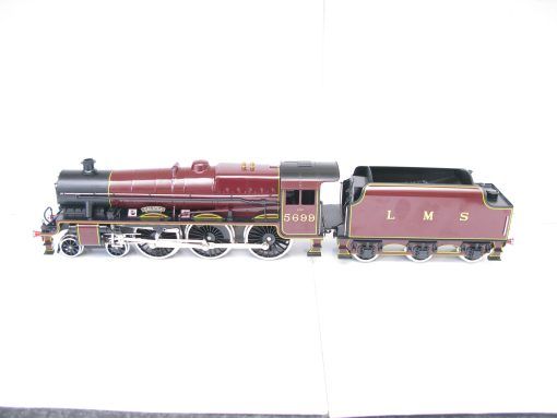 Ace 0 Gauge Modern issue E/18 LMS Lined maroon 4-6-0 Loco & Tender Jubilee class 'Galatea' No.5699,  2/3-rail electric - Boxed - Image 4