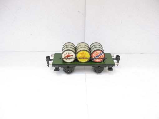 Marklin 0 Gauge 4-wheel 3 Oil Barrel Wagon - unboxed - Image 4