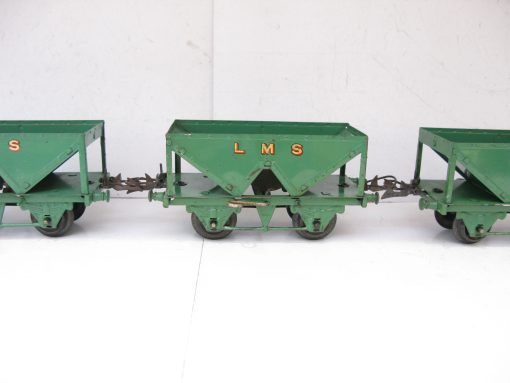 Hornby 0 Gauge LMS Hopper Wagon circa 1933/38 light green version - unboxed  - Priced each at £25 - Image 3