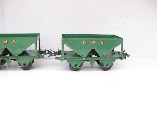 Hornby 0 Gauge LMS Hopper Wagon circa 1933/38 light green version - unboxed  - Priced each at £25 - Image 4