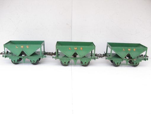Hornby 0 Gauge LMS Hopper Wagon circa 1933/38 light green version - unboxed  - Priced each at £25 - Image 5