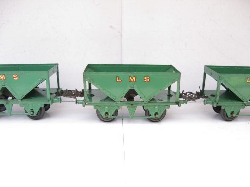 Hornby 0 Gauge LMS Hopper Wagon circa 1933/38 light green version - unboxed  - Priced each at £25 - Image 6