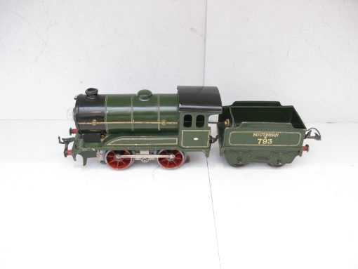 Hornby 0 Gauge E0/20 Loco & Tender SR Green No.E793, 3-rail 20 volt Electric circa 1935 - unboxed - Image 3
