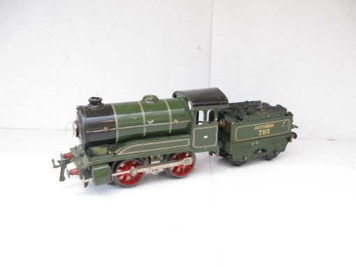 Hornby 0 Gauge E120 Loco & Tender SR Green No.793, 3-rail 20 volt Electric circa 1936/38 - unboxed - Image 4