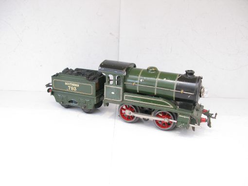 Hornby 0 Gauge E120 Loco & Tender SR Green No.793, 3-rail 20 volt Electric circa 1936/38 - unboxed - Image 5