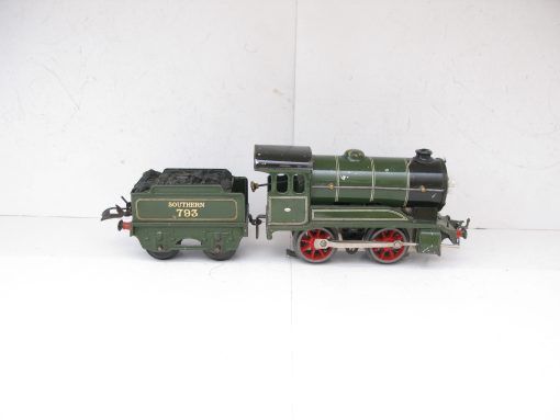 Hornby 0 Gauge E120 Loco & Tender SR Green No.793, 3-rail 20 volt Electric circa 1936/38 - unboxed - Image 6