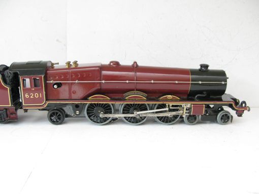Hornby 0 Gauge 4-6-2 Loco & Tender LMS Lined Maroon 'Princess Elizabeth' No.6201, 3-rail 20 volt Electric - Boxed - Image 10