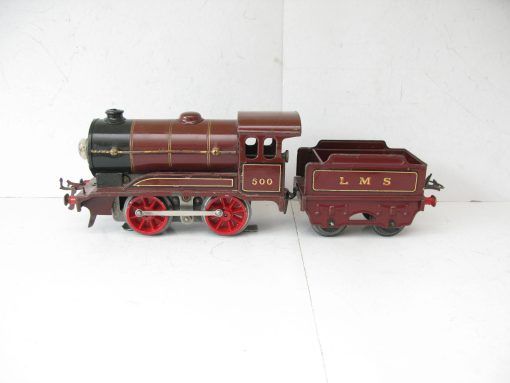 Hornby 0 Gauge E0/20 Loco & Tender LMS Maroon No.500, 3-rail 20 volt Electric circa 1935 - unboxed - Image 3