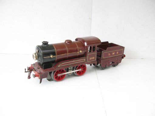 Hornby 0 Gauge E0/20 Loco & Tender LMS Maroon No.500, 3-rail 20 volt Electric circa 1935 - unboxed - Image 4