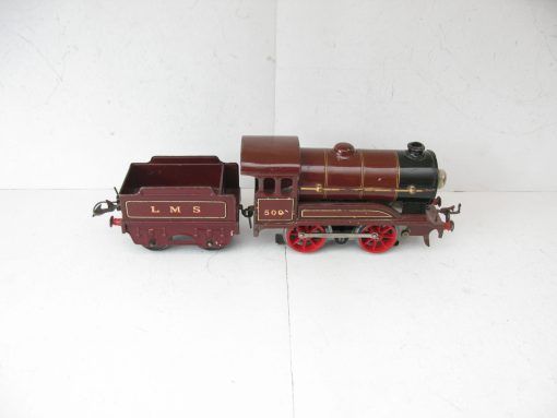 Hornby 0 Gauge E0/20 Loco & Tender LMS Maroon No.500, 3-rail 20 volt Electric circa 1935 - unboxed - Image 7