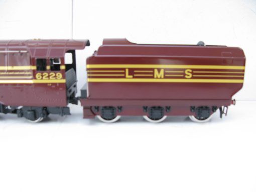 Ace 0 Gauge Modern issue E/12 LMS 4-6-2 Loco & Tender LMS Streamlined maroon Coronation class 'DUCHESS OF HAMILTON' No.6229,  2/3-rail electric - Boxed - Image 6