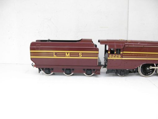 Ace 0 Gauge Modern issue E/12 LMS 4-6-2 Loco & Tender LMS Streamlined maroon Coronation class 'DUCHESS OF HAMILTON' No.6229,  2/3-rail electric - Boxed - Image 13