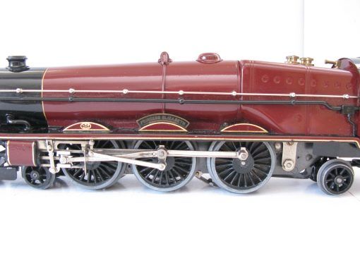 Hornby 0 Gauge 4-6-2 Loco & Tender LMS Lined Maroon 'Princess Elizabeth' No.6201, 3-rail 20 volt Electric Circa 1937 with rare Sand cab - Boxed - Image 6