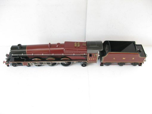 Hornby 0 Gauge 4-6-2 Loco & Tender LMS Lined Maroon 'Princess Elizabeth' No.6201, 3-rail 20 volt Electric Circa 1937 with rare Sand cab - Boxed - Image 8