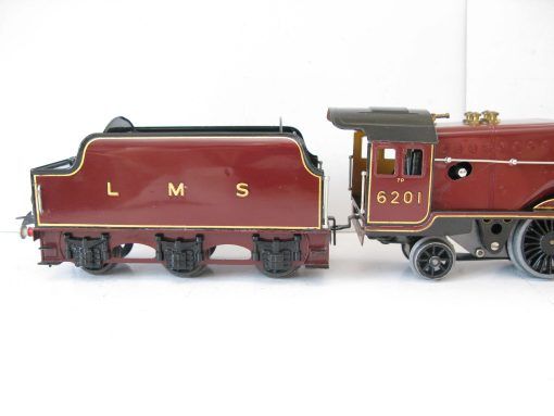 Hornby 0 Gauge 4-6-2 Loco & Tender LMS Lined Maroon 'Princess Elizabeth' No.6201, 3-rail 20 volt Electric Circa 1937 with rare Sand cab - Boxed - Image 16