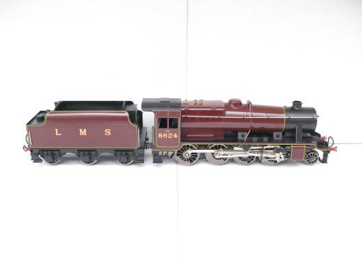 Ace 0 Gauge Modern issue E/38 LMS Lined maroon 2-8-0 Loco & Tender class 8F No.8624, 2/3-rail electric - Boxed with outer mailer - Image 9