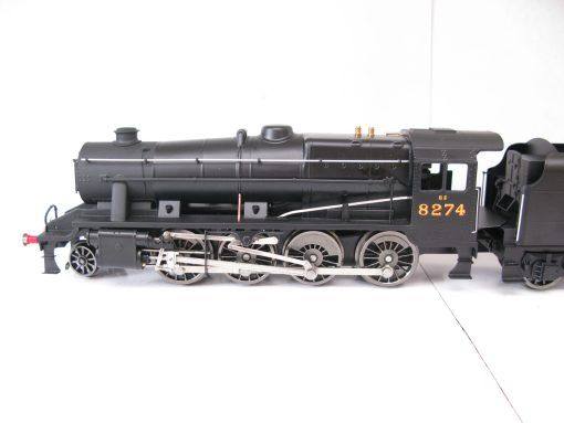 Ace 0 Gauge Modern issue E/38 LMS Satin black 2-8-0 Loco & Tender class 8F No.8274, 2/3-rail electric - Boxed with outer mailer - Image 2