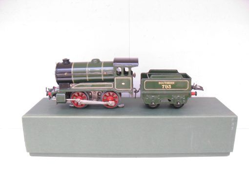 Hornby 0 Gauge E120 Loco & Tender SR Green No.793, 3-rail 20 volt Electric circa 1936/38 - in reproduction box