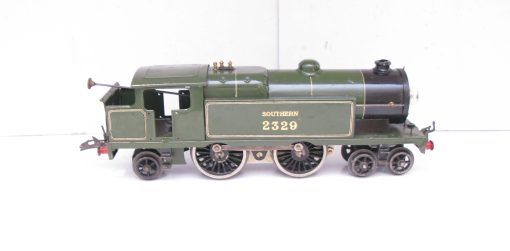 Hornby 0 Gauge Scarce version E220 Special Tank Loco SR Green No.2329, 3-rail 20 volt Electric circa 1934 - in reproduction box - Image 6