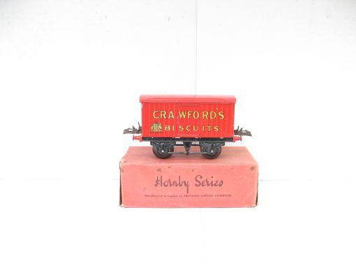Hornby 0 Gauge 'CRAWFORD'S' Private owner Biscuits van Circa 1935/38 - Boxed - Image 2