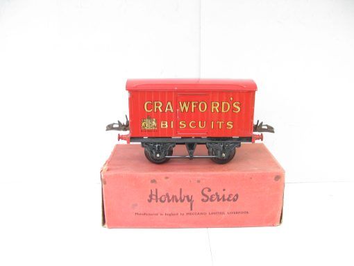 Hornby 0 Gauge 'CRAWFORD'S' Private owner Biscuits van Circa 1935/38 - Boxed - Image 3