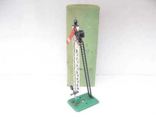 Hornby 0 Gauge 2E Single Arm Signal with screw fittings Circa 1939 - Boxed - Image 4
